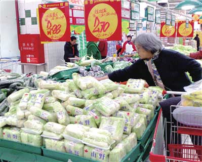 超市所售娃娃菜實為廉價白菜心(組圖)
