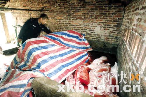 團伙日產數千斤病死豬肉疑用劇毒農藥處理臭肉