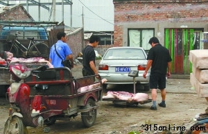 北京泔水豬肉未經(jīng)檢疫流入市場當(dāng)正規(guī)肉賣(圖)