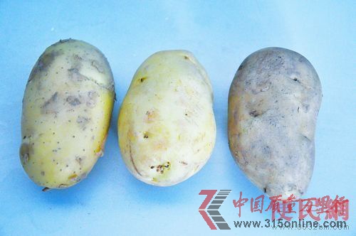 新土豆(左)“翻新土豆”(中)老土豆(右)(圖片來源:便民網(wǎng))