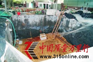 在這個池子里,黑心廠家用工業檸檬酸泡制出致癌金針菇。