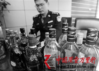 警方查獲假酒。資料圖